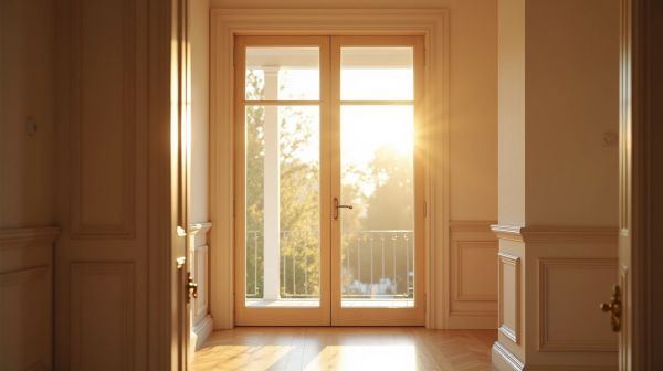 Optimiser l'éclairage naturel avec une porte verrière