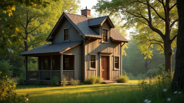 Une maison en bois qui reste fraîche l'été