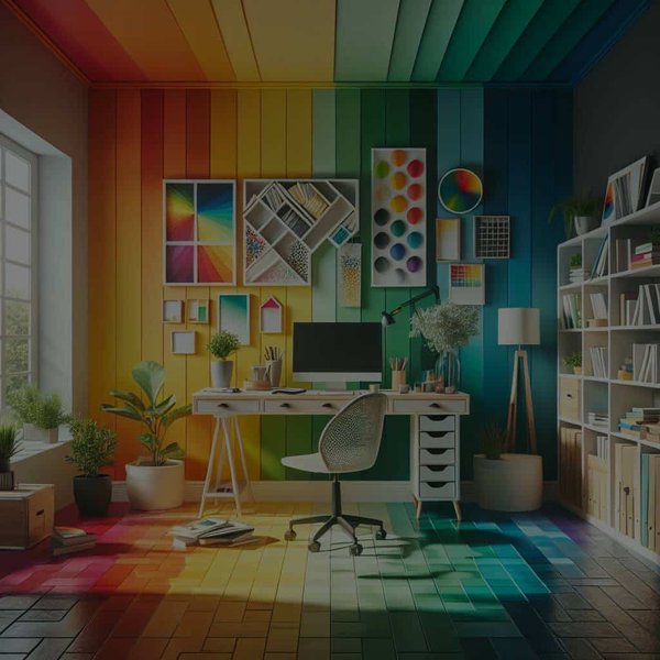 Quelles couleurs de peinture pour stimuler la créativité dans un bureau à domicile ?